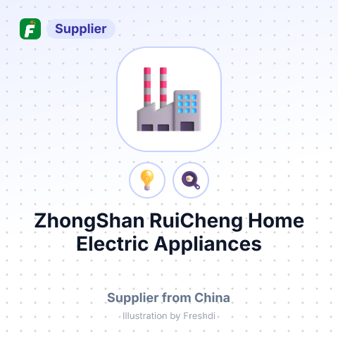 ZhongShan RuiCheng Home Electric Appliances Fittings Co., Ltd – summary card, no photo uploaded yet