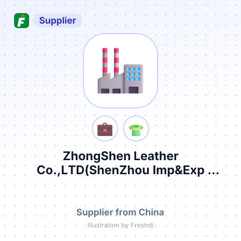 ZhongShen Leather Co.,LTD(ShenZhou Imp&Exp Co.,LTD – summary card, no photo uploaded yet