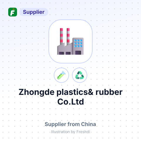 Zhongde plastics& rubber Co.Ltd – summary card, no photo uploaded yet