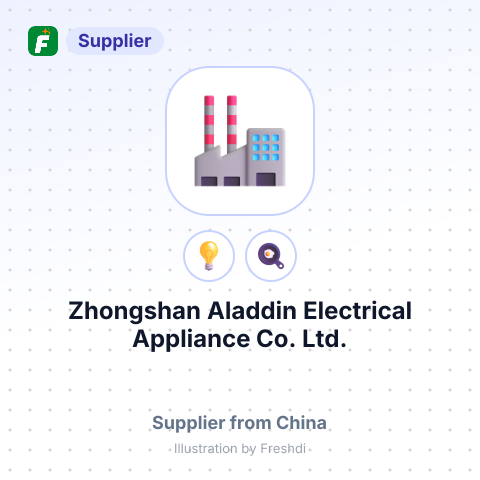 Zhongshan Aladdin Electrical Appliance Co., Ltd. – summary card, no photo uploaded yet