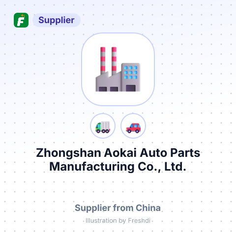 Zhongshan Aokai Auto Parts Manufacturing Co., Ltd. – summary card, no photo uploaded yet