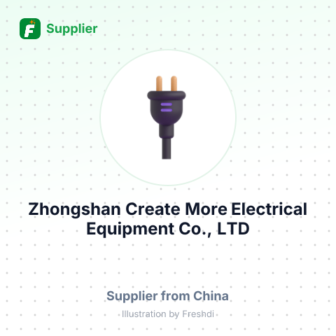 Zhongshan Create More Electrical Equipment Co., LTD – summary card, no photo uploaded yet