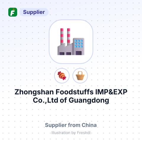 Zhongshan Foodstuffs IMP&EXP Co.,Ltd of Guangdong – summary card, no photo uploaded yet