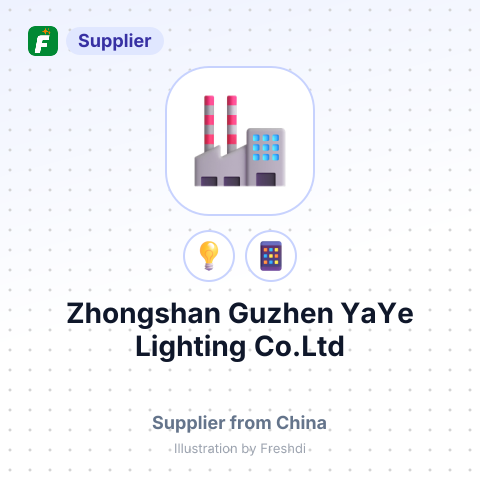 Zhongshan Guzhen YaYe Lighting Co.Ltd – summary card, no photo uploaded yet