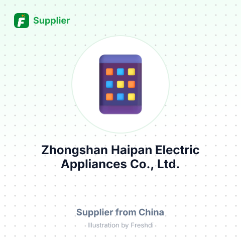 Zhongshan Haipan Electric Appliances Co., Ltd. – summary card, no photo uploaded yet