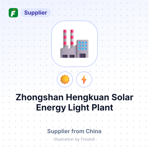 Zhongshan Hengkuan Solar Energy Light Plant – summary card, no photo uploaded yet