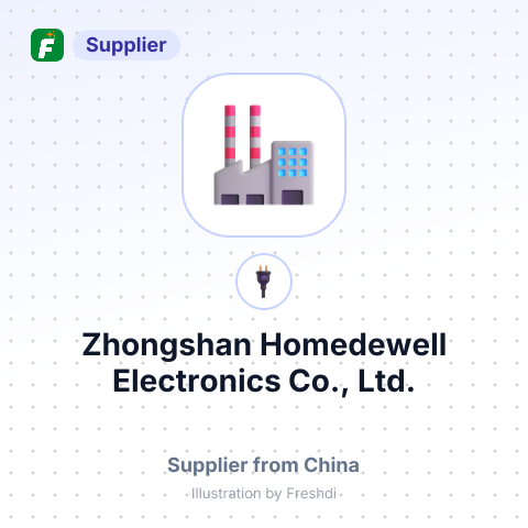 Zhongshan Homedewell Electronics Co., Ltd. – summary card, no photo uploaded yet