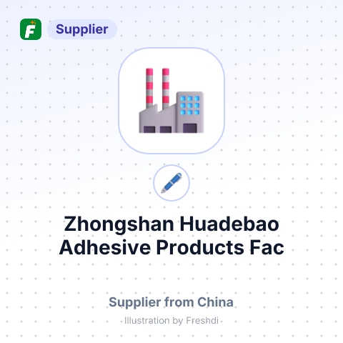 Zhongshan Huadebao Adhesive Products Fac – summary card, no photo uploaded yet