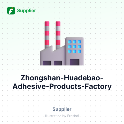 Zhongshan Huadebao Adhesive Products Factory – summary card, no photo uploaded yet