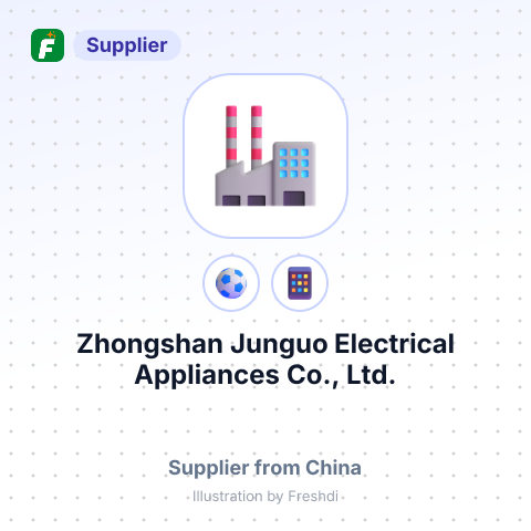 Zhongshan Junguo Electrical Appliances Co., Ltd. – summary card, no photo uploaded yet