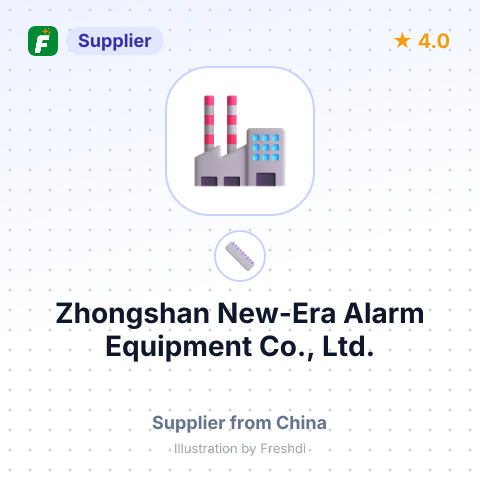 Zhongshan New-Era Alarm Equipment Co., Ltd. – summary card, no photo uploaded yet