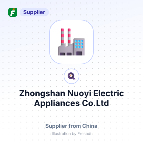 Zhongshan Nuoyi Electric Appliances Co.Ltd – summary card, no photo uploaded yet