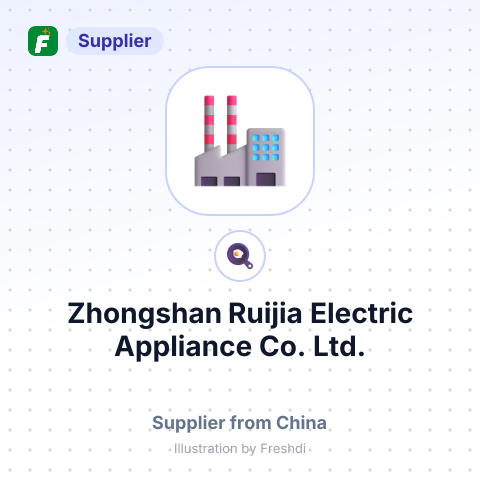 Zhongshan Ruijia Electric Appliance Co., Ltd. – summary card, no photo uploaded yet