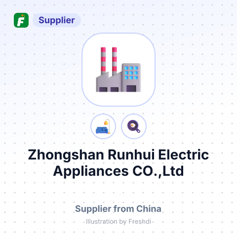 Zhongshan Runhui Electric Appliances CO.,Ltd – summary card, no photo uploaded yet