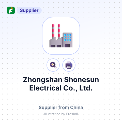 Zhongshan Shonesun Electrical Co., Ltd. – summary card, no photo uploaded yet