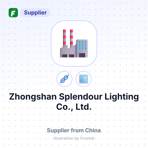 Zhongshan Splendour Lighting Co., Ltd. – summary card, no photo uploaded yet