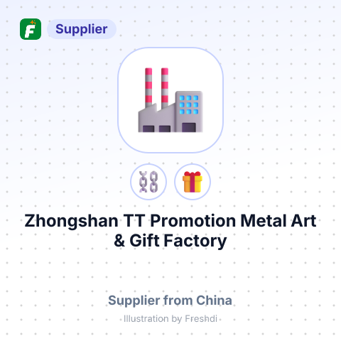 Zhongshan TT Promotion Metal Art & Gift Factory – summary card, no photo uploaded yet