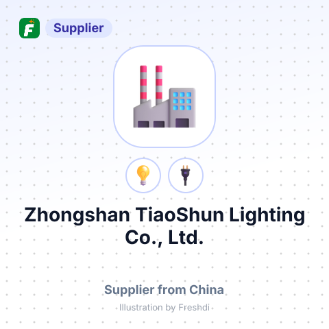 Zhongshan TiaoShun Lighting Co., Ltd. – summary card, no photo uploaded yet