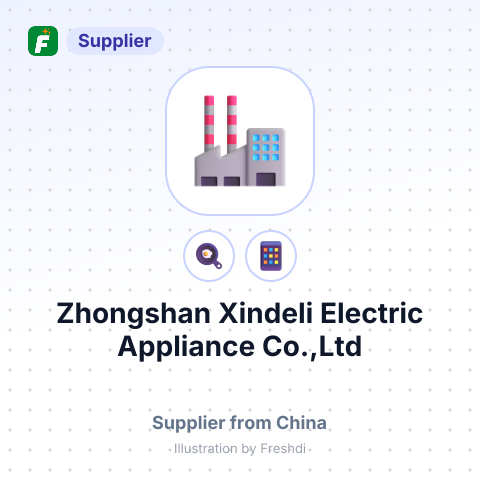 Zhongshan Xindeli Electric Appliance Co.,Ltd – summary card, no photo uploaded yet