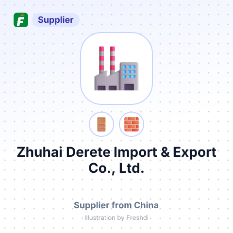 Zhuhai Derete Import & Export Co., Ltd. – summary card, no photo uploaded yet