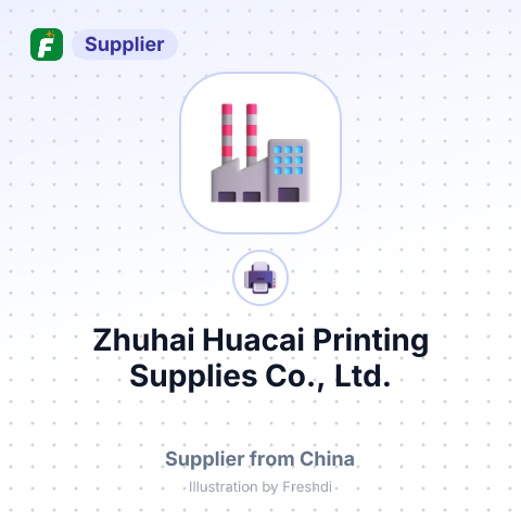 Zhuhai Huacai Printing Supplies Co., Ltd. – summary card, no photo uploaded yet