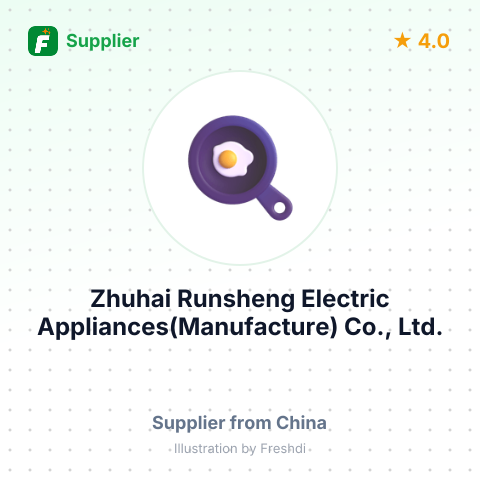 Zhuhai Runsheng Electric Appliances(Manufacture) Co., Ltd. – summary card, no photo uploaded yet