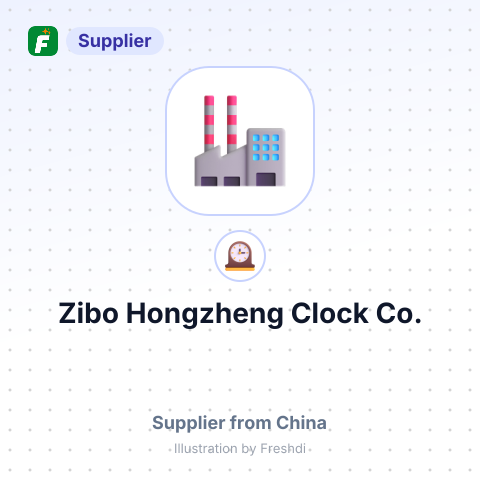 Zibo Hongzheng Clock Co. – summary card, no photo uploaded yet