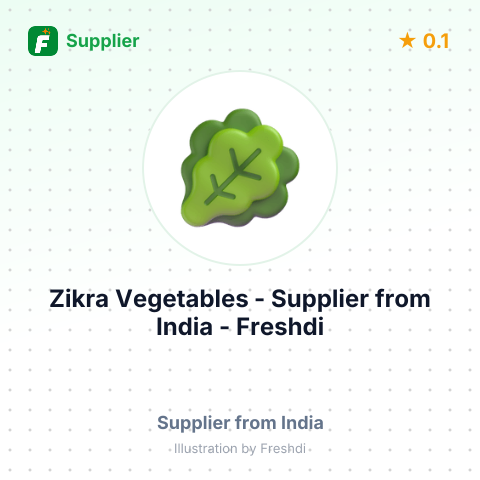 Zikra Vegetables  – summary card, no photo uploaded yet