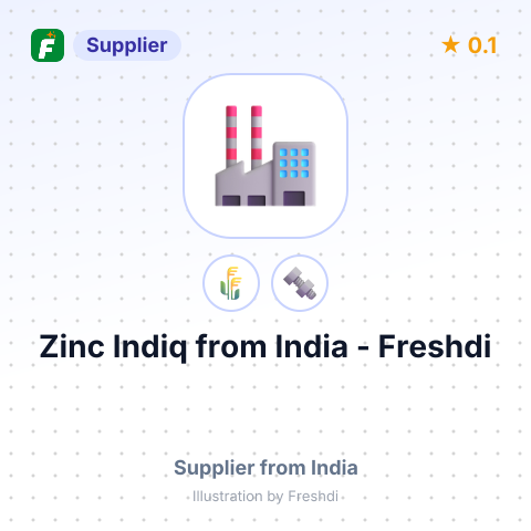 Zinc Indiq  – summary card, no photo uploaded yet