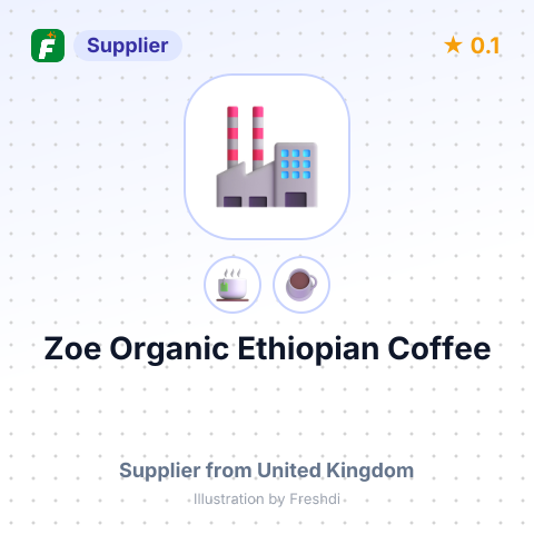 Zoe Organic Ethiopian Coffee  – summary card, no photo uploaded yet