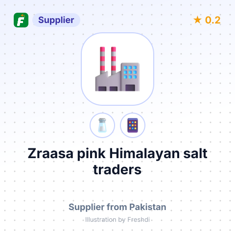Zraasa pink Himalayan salt traders – summary card, no photo uploaded yet