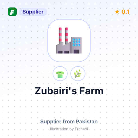 Zubairi's Farm  – summary card, no photo uploaded yet