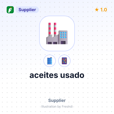 aceites usado – summary card, no photo uploaded yet