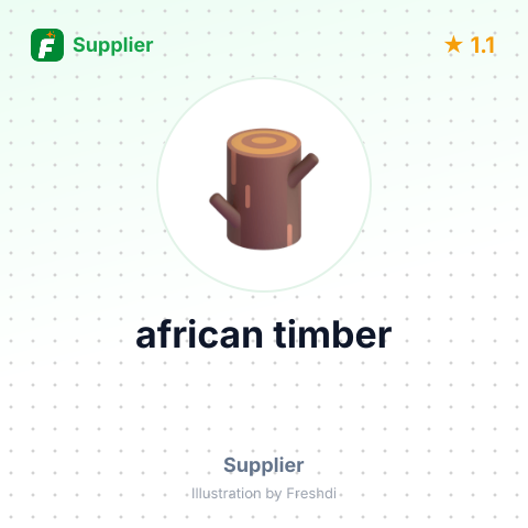 african timber – summary card, no photo uploaded yet