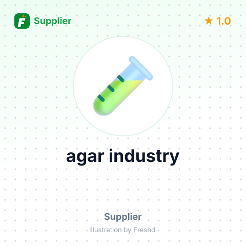 agar industry – summary card, no photo uploaded yet