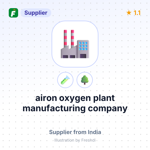 airon oxygen plant manufacturing company – summary card, no photo uploaded yet