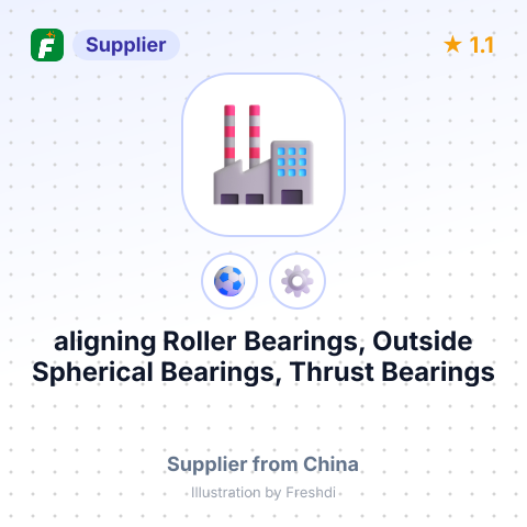aligning Roller Bearings, Outside Spherical Bearings, Thrust Bearings – summary card, no photo uploaded yet