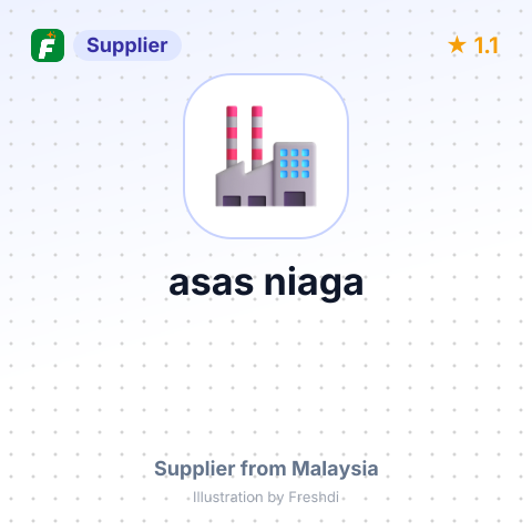 asas niaga – summary card, no photo uploaded yet