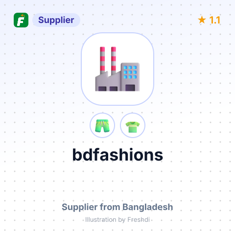 bdfashions – summary card, no photo uploaded yet