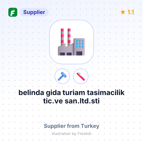 belinda gida turiam tasimacilik tic.ve san.ltd.sti – summary card, no photo uploaded yet