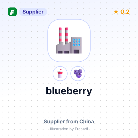 blueberry – summary card, no photo uploaded yet