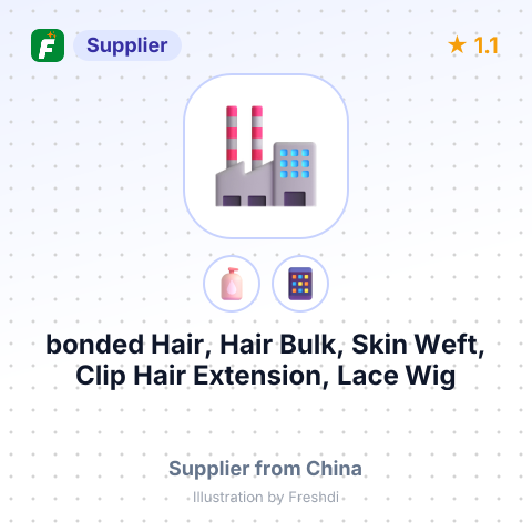 bonded Hair, Hair Bulk, Skin Weft, Clip Hair Extension, Lace Wig – summary card, no photo uploaded yet