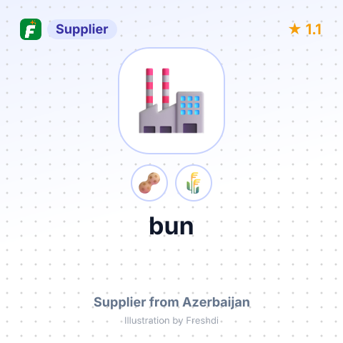 bun – summary card, no photo uploaded yet