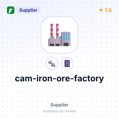 cam-iron-ore-factory – summary card, no photo uploaded yet