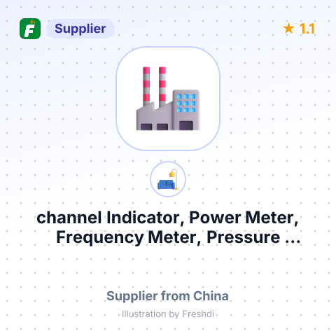 channel Indicator, Power Meter, Frequency Meter, Pressure Transmitter, Temperature Sensor, Electric Control Cabinet, System. – summary card, no photo uploaded yet
