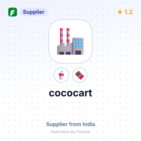 cococart – summary card, no photo uploaded yet