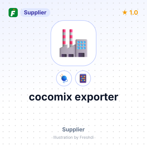 cocomix exporter – summary card, no photo uploaded yet