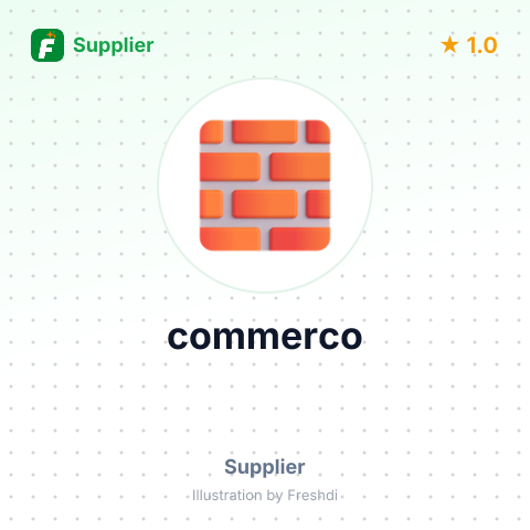 commerco – summary card, no photo uploaded yet