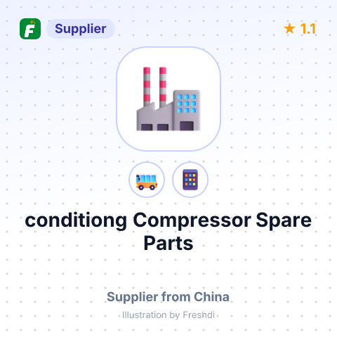 conditiong Compressor Spare Parts – summary card, no photo uploaded yet