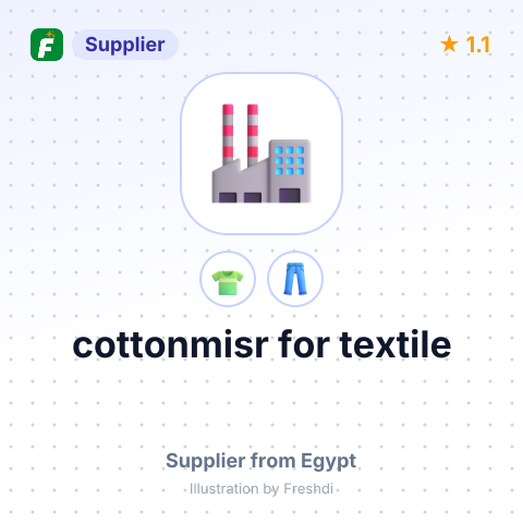 cottonmisr for textile – summary card, no photo uploaded yet
